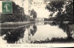 CPA Rambouillet Le Parc Vue prise de l'lle de Festins 