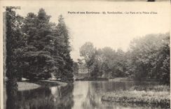 CPA Paris et ses Environs Rambouillet Le Parc et la Piece d'Eau 