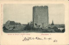 CPA Ruines du Donjon XII siecle Maurepas