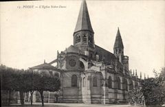 CPA Poissy l'Eglise Notre Dame 