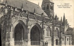 CPA Poissy Details d'architecture de l'Eglise Notre Dame 