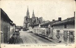 CPA Lepine Marne Vue sur la Basilique Notre Dame 