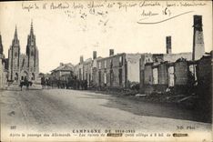 CPA Campagne de 1914 1915 Apres le passage des Allemands Les ruines de Lepine 