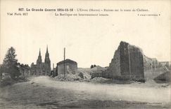 CPA La Grande 1914 15 16 L'Epine Marne Ruines sur la route de Chalons 