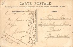 CPA Guerre de 1914 L'Epine pres Reims Vue de la principale apres le bombardement 