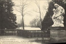 CPA Pontchartrain S et O Le Parc et la Piece d'Eau Eve Cain Abel