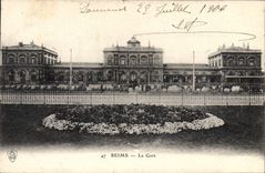 CPA Reims La Gare 
