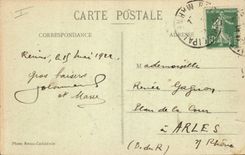 CPA Reims La Cathedrale Vue laterale Cote Nord 