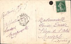 CPA La Cathedrale de Reims Facade Avant le passages des Barbares 