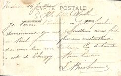 CPA La Guerre 1914 15 16 En Champagne Paunay Marne Le clocher de l'Eglise apres le bombardement