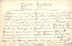 CPA Reims Archeveche apres le bombardement et incendie 