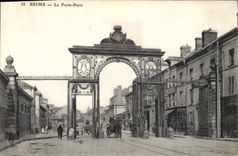 CPA Reims La Porte Paris 