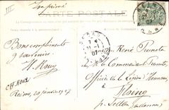 CPA Reims La Porte Paris 