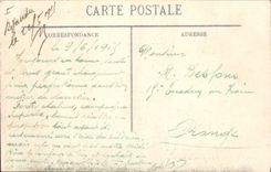 CPA Guerre 1914 1915 Le Crime de Reims Une rue pres de la Cathedrale 