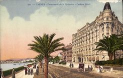 CPA Cannes Promenade de la Croisette Carlton Hotel 