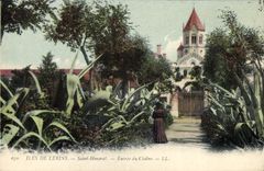 CPA Iles de Lerins Saint Honorat Entree du Cloitre 