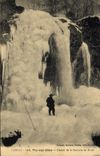 CPA Vic sur Cere Glacier de la Roucole on Hiver 