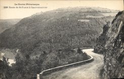 CPA Le Cantal Pittoresque Route de St Flour a Chaudesaigues 