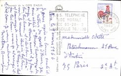 CPm Souvenir de la Cote d'Azur Palais de Monaco Menton Nice Antibes Juan les Pins Cannes L'Esterel