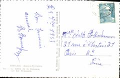 CPA Biriatou Basses Pyrenees La Vallee de la Bidassoa vue sur l'Espagne
