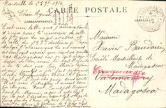 CPA Marseille Arc de Triomphe de la Porte d'Aix Tramway