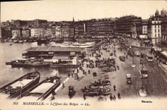 CPA Marseille Le Quai des Belges 