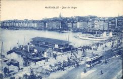 CPA Marseille Quai des Belges 