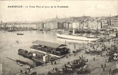 CPA Marseille Le Vieux Port et Quai de la Fraternite 