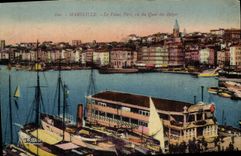 CPA Marseille Le Vieux Port vu du Quai des Belges 
