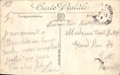 CPA Marseille Le Vieux Port vue sur l'Hotel Dieu 