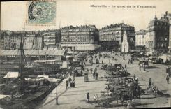 CPA Marseille Le Quai de la Fraternite 