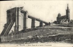 CPA Marseille Notre Dame de la Garde et Ascenscurs 