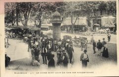 CPA Marseille Le Cours Saint Louis Le coin des bouquetieres TOP