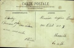 CPA Marseille Le Boulevard Dugommier Tramways