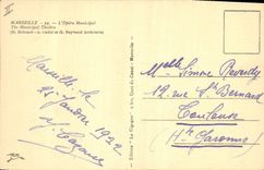 CPA Marseille L'Opera Municipal 