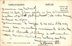 CPA Vichy Source de la Grande Grille 