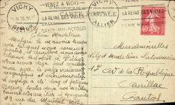 CPA Vichy Un coin du Parc 