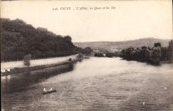 CPA Vichy L'Allier les Quais et les Iles 