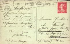 CPA Vichy Les Grands Parcs Allee centrale 