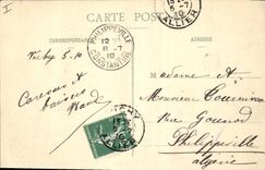 CPA Vichy Facade du Theatre du Casino 