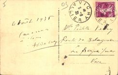 CPA Vichy Une partie de l'Allier vue du barrage 