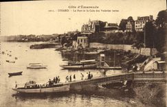 CPA Cote d'Emeraude Dinard Le Port et la Cale des Vedettes vertes 