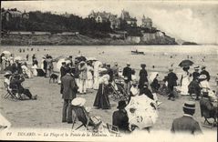 CPA Dinard La Plage et la Pointe de la Malouine 