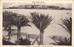 CPA Cote d'Emeraude Dinard La Palmerale Vue vers St Malo 