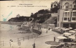 CPA Cote d'Emeraude Dinard Un coin du Bar Emeraude et Pointe du Moulinet 