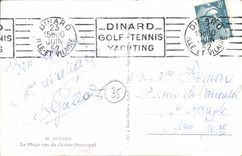 CPA Dinard La Plage vue du Casino Municipal 