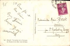 CPA Dinard Vue prise de la Terrasse du Musee de la Mer vers St Malo 