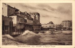 CPA Cote d'Emeraude Dinard La Plage par Tempete 