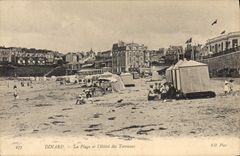 CPA Dinard La Plage et l'Hotel des Terrasses 