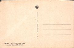 CPA Dinard La Plage vue du Casino Municipal 